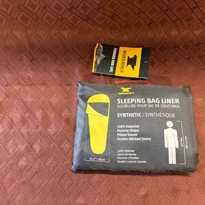 Mountainsmith Yellow & Gray Synthetic Sleeping Bag Liner